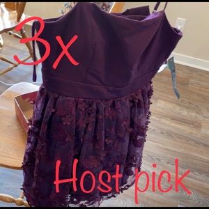 🥳3X HP 🥳NWT DRESS PARTY PROM PURPLE SIZE 11